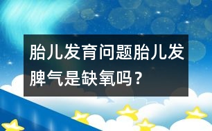 胎兒發(fā)育問題：胎兒發(fā)脾氣是缺氧嗎？