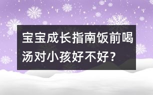 寶寶成長(zhǎng)指南：飯前喝湯對(duì)小孩好不好？