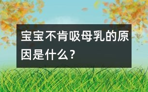 寶寶不肯吸母乳的原因是什么？