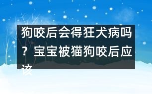 狗咬后會得狂犬病嗎？寶寶被貓狗咬后應該醫(yī)治？