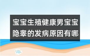 寶寶生殖健康：男寶寶隱睪的發(fā)病原因有哪些？