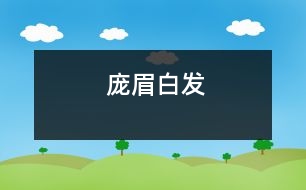 龐眉白發(fā)