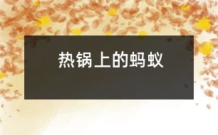 熱鍋上的螞蟻