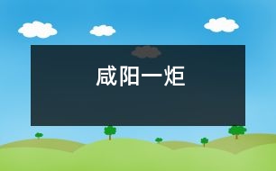 咸陽(yáng)一炬