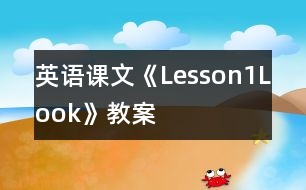 英語課文《Lesson1Look!》教案