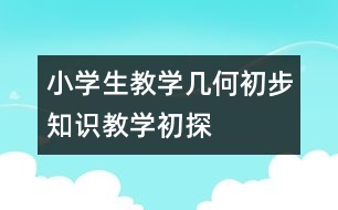 小學生教學：幾何初步知識教學初探