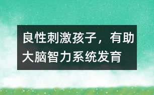 良性刺激孩子，有助大腦智力系統(tǒng)發(fā)育