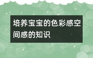 培養(yǎng)寶寶的色彩感空間感的知識(shí)