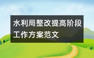 水利局整改提高階段工作方案范文