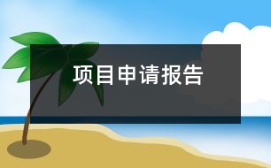 項目申請報告