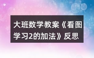 大班數(shù)學(xué)教案《看圖學(xué)習(xí)2的加法》反思