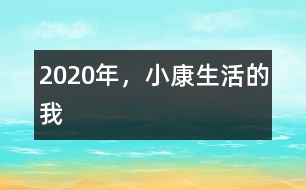 2020年，小康生活的我