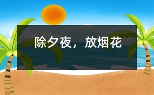 除夕夜，放煙花