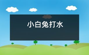 小白兔打水