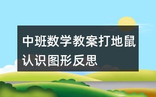 中班數(shù)學(xué)教案打地鼠認(rèn)識圖形反思