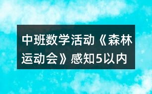 中班數(shù)學(xué)活動《森林運(yùn)動會》感知5以內(nèi)序數(shù)教案反思