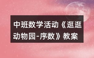 中班數學活動《逛逛動物園-序數》教案反思