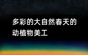 多彩的大自然——春天的動、植物（美工）