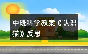 中班科學(xué)教案《認(rèn)識(shí)貓》反思