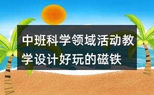 中班科學(xué)領(lǐng)域活動(dòng)教學(xué)設(shè)計(jì)好玩的磁鐵