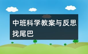 中班科學(xué)教案與反思找尾巴