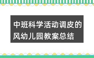 中班科學(xué)活動調(diào)皮的風(fēng)幼兒園教案總結(jié)