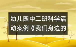 幼兒園中二班科學活動案例：《我們身邊的科學》