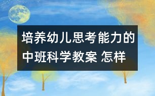 培養(yǎng)幼兒思考能力的中班科學(xué)教案 ：怎樣讓球動起來