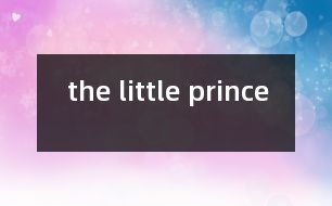 the little prince