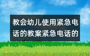 教會(huì)幼兒使用緊急電話的教案：緊急電話的用途