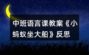 中班語(yǔ)言課教案《小螞蟻?zhàn)蟠贩此?></p>										
													<h3>1、中班語(yǔ)言課教案《小螞蟻?zhàn)蟠贩此?/h3><p><strong>【活動(dòng)目標(biāo)】</strong></p><p>　　1、引導(dǎo)幼兒講述畫(huà)面內(nèi)容，掌握和理解兒歌內(nèi)容，并進(jìn)行認(rèn)讀。</p><p>　　2、培養(yǎng)幼兒對(duì)漢字的興趣以及體會(huì)和同伴合作的愉快。</p><p>　　3、通過(guò)多媒體教學(xué)，初步理解故事內(nèi)容，記住故事的主要情節(jié)。</p><p>　　4、萌發(fā)對(duì)文學(xué)作品的興趣。</p><p><strong>【活動(dòng)準(zhǔn)備】</strong></p><p>　　1、多媒體課件一套。</p><p>　　2、《美麗的幼兒園》圖書(shū)若干，數(shù)量為幼兒人數(shù)的一半。</p><p>　　3、兒歌錄音磁帶;錄音機(jī)一臺(tái)。</p><p><strong>【活動(dòng)過(guò)程】</strong></p><p>　　1、出示背景畫(huà)，引起幼兒的興趣。</p><p>　　師：今天老師請(qǐng)來(lái)一位朋友，你們看，它是誰(shuí)呀?(背景圖上出現(xiàn)螞蟻問(wèn))</p><p>　　幼A：螞蟻。</p><p>　　幼B：一只小螞蟻。</p><p>　　師：對(duì)是螞蟻。(邊說(shuō)邊在螞蟻圖旁出示詞語(yǔ)“螞蟻”)</p><p>　　師：小螞蟻呀要給我們講一個(gè)故事，聽(tīng)，他在講些什么呢?</p><p>　　2、幼兒聽(tīng)錄音：兒歌《小螞蟻?zhàn)蟠?/p><p>　　(評(píng)析：背景動(dòng)畫(huà)的出現(xiàn)，能吸引幼兒的注意力，激發(fā)他們學(xué)習(xí)的欲望。引出兒歌內(nèi)容時(shí)我將他設(shè)置成了一個(gè)小懸念：聽(tīng)，他在講些什么呢?再次抓住幼兒的注意力，調(diào)動(dòng)他們想象的積極性、主動(dòng)性，后以螞蟻?zhàn)允龅男问阶層變航鈨焊璧膬?nèi)容，也為后面的學(xué)習(xí)作好準(zhǔn)備。)</p><p>　　3、引導(dǎo)幼兒講述畫(huà)面內(nèi)容(結(jié)合幼兒回答進(jìn)行課件演示)</p><p>　　(1)師：小螞蟻說(shuō)他在干什么?</p><p>　　幼A：小螞蟻說(shuō)他坐在一只大船上。</p><p>　　幼B：小螞蟻說(shuō)他坐大船。</p><p>　　師：小螞蟻呀坐的是大船，我們來(lái)看看他坐上大船神氣不神氣。(課件演示，并出示“小螞蟻，坐大船?！?</p><p>　　師：我們一起來(lái)讀讀這句話。(幼兒齊讀“小螞蟻，坐大船?！?</p><p>　　(2)師：請(qǐng)小朋友仔細(xì)看圖，你知道小螞蟻的大船在什么地方行駛呀?大家可以一桌上的幾個(gè)小朋友相互說(shuō)說(shuō)看。(先交流后提問(wèn))</p><p>　　幼A：大船在河里行駛。</p><p>　　幼B：大船在池塘里行駛。</p><p>　　幼C：大船在小溪中行駛。</p><p>　　師：大家說(shuō)的都不錯(cuò)，不過(guò)剛才小螞蟻?zhàn)詡€(gè)說(shuō)的是“順著溪流駛向前。”(同時(shí)也示這句話)“溪流”跟“小溪”差不多。有誰(shuí)知道這里的“駛向前”是什么意思嗎?(理解詞語(yǔ)意思)我們把這句話也一起來(lái)讀一讀。</p><p>　　(3)師：大家都知道小螞蟻有一只大船，那你知不知道小螞蟻的這只是用什么做成的呢?</p><p>　　幼A：是用花瓣做的。</p><p>　　幼B：它是一片小花瓣。</p><p>　　師：對(duì)了，小螞蟻的這只大船原來(lái)只是一片小花瓣，(出示：要問(wèn)大船有多大，原來(lái)是片小花瓣。)對(duì)于一只小螞蟻而言，小花瓣也可算得上是一只大船了是不是，有趣不有趣?我們把這兩句也來(lái)讀一讀。</p><p>　　(4)小結(jié)：原來(lái)小螞蟻給我們講了他坐船旅游的故事，他坐上大船在溪流中行駛，多么的開(kāi)心，多么快樂(lè)，而這只大船也只不過(guò)是一片小花瓣，小螞蟻擁有這么一只大船，覺(jué)得是一種幸福，所以他把這個(gè)故事講給我們聽(tīng)，和我們一起分享他的快樂(lè)，你們替他高興嗎?</p><p>　　(評(píng)析：以多種提問(wèn)的形式，結(jié)合生動(dòng)形象的課件演示，幫助幼兒觀察畫(huà)面，，進(jìn)一步了解兒歌的內(nèi)容，并進(jìn)行完整的講述。在學(xué)習(xí)理解第二句“順著溪流駛向前”時(shí)，采用相互說(shuō)說(shuō)的方式，讓幼兒共同討論，交流，充分調(diào)動(dòng)幼兒的參與性，體現(xiàn)幼兒的主體性，同時(shí)也體會(huì)到了合作時(shí)的愉快。)</p><p>　　4、兩兩合作，認(rèn)讀兒歌</p><p>　　師：小螞蟻把這個(gè)故事用兒歌的形式告訴了我們，我們?cè)賮?lái)認(rèn)一認(rèn)，記住這首兒歌，幫小螞蟻把這個(gè)故事說(shuō)給更多的人知道好嗎?</p><p>　　(鼓勵(lì)幼兒兩兩合作，同看一冊(cè)《美麗的幼兒園》，以互相合作閱讀的形式開(kāi)展活動(dòng)，認(rèn)讀兒歌，教師可巡回指導(dǎo)。)</p><p>　　5、集體念兩遍后，鼓勵(lì)幼兒進(jìn)行表演(幼兒表演朗讀時(shí)，教師可再次演示課件，幫助幼兒記憶。)</p><p>　　6、總結(jié)全課，結(jié)束活動(dòng)。</p><p><strong>附兒歌：《小螞蟻?zhàn)蟠?/strong></p><p>　　小螞蟻，坐大船，</p><p>　　順著溪流駛向前。</p><p>　　要問(wèn)大船有多大，</p><p>　　原來(lái)是片小花瓣。</p><p><strong>教學(xué)反思：</strong></p><p>　　此次活動(dòng)圓滿結(jié)束!活動(dòng)前我為幼兒創(chuàng)設(shè)了寬松自由的活動(dòng)氛圍，讓幼兒在寬松自由的氛圍中輕松獲得鍛煉與提高?；顒?dòng)過(guò)程中，幼兒表現(xiàn)的積極主動(dòng)，都能用較完整的語(yǔ)言回答老師提出的問(wèn)題，并能主動(dòng)與同伴交流。</p><h3>2、中班語(yǔ)言課教案《小螞蟻?zhàn)?chē)》含反思</h3><p><strong>活動(dòng)目標(biāo)：</strong></p><p>　　1、熟悉故事內(nèi)容，理解小螞蟻為熊婆婆讓座的有趣情節(jié)。</p><p>　　2、學(xué)說(shuō)短句“熊婆婆，來(lái)我這兒坐”。</p><p>　　3、使幼兒懂得尊敬、照顧老人。</p><p>　　4、引導(dǎo)幼兒細(xì)致觀察畫(huà)面，激發(fā)幼兒的想象力。</p><p>　　5、萌發(fā)對(duì)文學(xué)作品的興趣。</p><p><strong>活動(dòng)重、難點(diǎn)：</strong></p><p>　　1、理解故事內(nèi)容，學(xué)說(shuō)短句“熊婆婆，來(lái)我這兒坐”。</p><p>　　2、知道尊敬長(zhǎng)輩，待人熱情。</p><p><strong>活動(dòng)準(zhǔn)備：</strong></p><p>　　1、經(jīng)驗(yàn)準(zhǔn)備：幼兒已有的坐車(chē)經(jīng)驗(yàn)。</p><p>　　2、材料準(zhǔn)備：小羊、小狗、小猴、小豬、熊婆婆的頭飾，PPT課件。</p><p><strong>活動(dòng)過(guò)程：</strong></p><p>　　(一)歌曲導(dǎo)入，引出話題</p><p>　　1、師：今天老師給小朋友們帶來(lái)了一首好聽(tīng)的歌曲，讓我們一塊來(lái)聽(tīng)一下吧!(播放《螞蟻搬豆》音樂(lè))</p><p>　　師：小朋友能聽(tīng)出歌曲中唱的是什么動(dòng)物呢?</p><p>　　幼：小螞蟻。</p><p>　　2、師：欣賞完了《螞蟻搬豆》的歌曲，老師還給小朋友們帶了一個(gè)關(guān)于小螞蟻的故事。</p><p>　　教師出示PPT課件，講《小螞蟻?zhàn)?chē)》的故事。</p><p>　　(二)教師邊操作PPT，邊分段講故事，鼓勵(lì)幼兒參與故事情節(jié)，引發(fā)幼兒興趣</p><p>　　1、教師講述故事的前兩段，幼兒認(rèn)真傾聽(tīng)。(教師講故事：小螞蟻在汽車(chē)站爬上了公共汽車(chē)……到森林的湖邊游玩。)</p><p>　　師：公共汽車(chē)?yán)锒甲男┬?dòng)物?</p><p>　　幼：小羊、小狗、小猴、小豬。</p><p>　　師：小朋友們?nèi)ド謺?huì)干什么呢?</p><p>　　幼：采蘑菇、玩耍、找朋友……</p><p>　　師：嘀嘀——汽車(chē)開(kāi)了，小朋友們想跟他們一塊開(kāi)車(chē)到森林里去玩嗎?</p><p>　　幼：想!(當(dāng)汽車(chē)開(kāi)起來(lái)時(shí)，引導(dǎo)幼兒共同模仿小汽車(chē)開(kāi)車(chē)的動(dòng)作，感受故事氛圍。)</p><p>　　2、教師講故事第三段(教師講故事：汽車(chē)開(kāi)到了半路的車(chē)站，上來(lái)了熊婆婆……大家都想把自己的座位讓給熊婆婆。)</p><p>　　(1)學(xué)說(shuō)短句“熊婆婆，來(lái)我這兒坐”。</p><p>　　師：小朋友們，現(xiàn)在沒(méi)有空余的座位了，熊婆婆年紀(jì)大了沒(méi)地方坐呢!如果你在車(chē)上會(huì)怎么做?</p><p>　　幼：給熊婆婆讓座……</p><p>　　師：讓我們看一下故事中的小動(dòng)物們是怎么說(shuō)的呢?</p><p>　　幼：熊婆婆，來(lái)我這兒坐!</p><p>　　師：讓我們一塊來(lái)學(xué)一學(xué)小動(dòng)物們是怎么說(shuō)的吧!</p><p>　　幼：熊婆婆，來(lái)我這兒坐!</p><p>　　(2)學(xué)習(xí)讓座動(dòng)作。</p><p>　　3、教師講后續(xù)部分的故事。(熊婆婆說(shuō)：“你們都是好孩子，謝謝你們?！值搅?，大家快快樂(lè)樂(lè)地下車(chē)了。)</p><p>　　師：熊婆婆坐到小螞蟻的座位上，卻不見(jiàn)小螞蟻了。小朋友們知道小螞蟻去哪了嗎?</p><p>　　幼：熊婆婆的頭上、肩上、腿上……</p><p>　　(三)完整的講故事</p><p>　　1、教師邊播放ppt邊講故事，請(qǐng)幼兒完整聽(tīng)故事。</p><p>　　2、提問(wèn)：聽(tīng)完這個(gè)故事，你最喜歡故事里的哪只動(dòng)物，為什么?</p><p>　　小結(jié)：教育幼兒平時(shí)要尊敬、照顧老人和長(zhǎng)輩，待人要熱情。</p><p>　　(四)創(chuàng)設(shè)情境，組織幼兒討論</p><p>　　如果你在公共汽車(chē)上看到有老奶奶或是老爺爺上來(lái)了，而且座位都坐滿了，你會(huì)怎么做?</p><p>　　(五)游戲：開(kāi)汽車(chē)</p><p>　　教師扮演熊婆婆，小朋友們扮演故事中的小羊、小狗、小猴、小豬、小螞蟻，小椅子當(dāng)做汽車(chē)，聽(tīng)音樂(lè)開(kāi)汽車(chē)，練習(xí)說(shuō)短句：熊婆婆，來(lái)我這兒坐!</p><p>　　(六)活動(dòng)延伸</p><p>　　將頭飾道具投放到表演區(qū)組織幼兒完整的表演故事《小螞蟻?zhàn)?chē)》，引導(dǎo)幼兒欣賞并學(xué)會(huì)唱歌曲《讓座》。</p><p><strong>教學(xué)反思</strong></p><p>　　活動(dòng)的主要目標(biāo)是讓幼兒通過(guò)故事的情節(jié)，感知小螞蟻?zhàn)鹁撮L(zhǎng)輩的行為美以及與同伴友好相處的快樂(lè)情感?；顒?dòng)的中，我在指導(dǎo)幼兒梳理故事前半部分內(nèi)容時(shí)，拿著熊婆婆的圖片提問(wèn)：“熊婆婆上車(chē)了，可是座位全坐滿了，怎么辦呢?”接著提出問(wèn)題讓幼兒討論并學(xué)習(xí)讓座的動(dòng)作：“那小動(dòng)物們看見(jiàn)熊婆婆上車(chē)是怎么做的?誰(shuí)來(lái)學(xué)一學(xué)?” 又在此基礎(chǔ)上進(jìn)行道德延伸：如果當(dāng)時(shí)上車(chē)的是一位老爺爺或者抱小孩的阿姨，我們又該怎樣說(shuō)怎么做呢?活動(dòng)的最后，我進(jìn)行一個(gè)游戲“讓座”，讓幼兒在游戲中鞏固今天的目標(biāo)，并學(xué)說(shuō)“某某某，來(lái)我這兒坐”，加強(qiáng)對(duì)幼兒的禮貌教育，突破了重難點(diǎn)。</p><h3>3、中班語(yǔ)言課教案《水果屋》含反思</h3><p><strong>【活動(dòng)目標(biāo)】</strong></p><p>　　1、能?chē)@