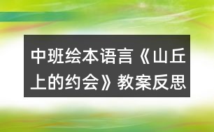 中班繪本語(yǔ)言《山丘上的約會(huì)》教案反思