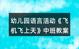 幼兒園語言活動《飛機(jī)飛上天》中班教案