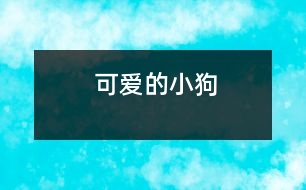 可愛(ài)的小狗