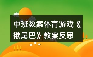 中班教案體育游戲《揪尾巴》教案反思