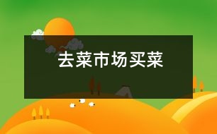 去菜市場(chǎng)買(mǎi)菜