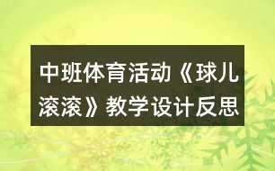 中班體育活動《球兒滾滾》教學設計反思