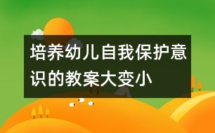 培養(yǎng)幼兒自我保護(hù)意識的教案：大變小