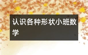 認識各種形狀（小班數(shù)學）