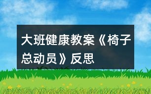 大班健康教案《椅子總動(dòng)員》反思