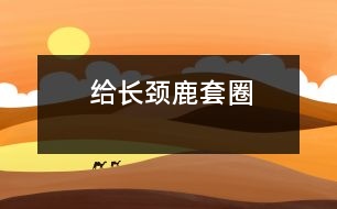 給長頸鹿套圈