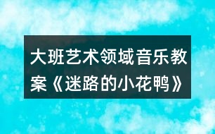 大班藝術(shù)領(lǐng)域音樂教案《迷路的小花鴨》設(shè)計(jì)意圖反思