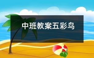 中班教案：五彩鳥