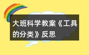 大班科學(xué)教案《工具的分類(lèi)》反思