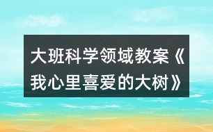 大班科學(xué)領(lǐng)域教案《我心里喜愛的大樹》