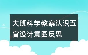 大班科學教案認識五官設計意圖反思