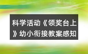 科學(xué)活動(dòng)《領(lǐng)獎(jiǎng)臺(tái)上》幼小銜接教案感知序數(shù)