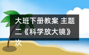 大班下冊(cè)教案 主題二《科學(xué)放大鏡》 次主題三《快樂轉(zhuǎn)轉(zhuǎn)轉(zhuǎn)》