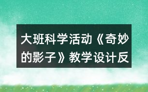 大班科學(xué)活動(dòng)《奇妙的影子》教學(xué)設(shè)計(jì)反思