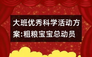 大班優(yōu)秀科學(xué)活動(dòng)方案:粗糧寶寶總動(dòng)員